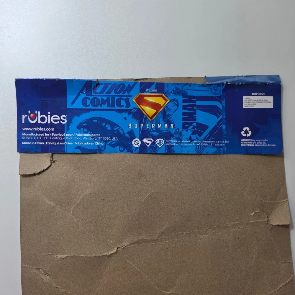 Rubies DC‎ Hawkgirl Child Deluxe Costume Size Medium 7-8 Complete Wings Mask